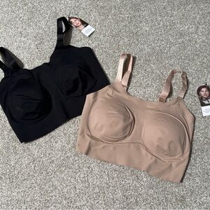 Eby Seamless Black and Tan Women's Bralette SDD